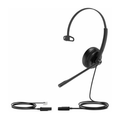 Picture of Yealink Mono Wired Headset With QD To RJ Port, Black, YEA-YHS34-MONO