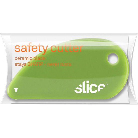 Picture of Slice Mini Safety Cutter With Ceramic Blade, 1-1/4in x 2-7/16in, Green