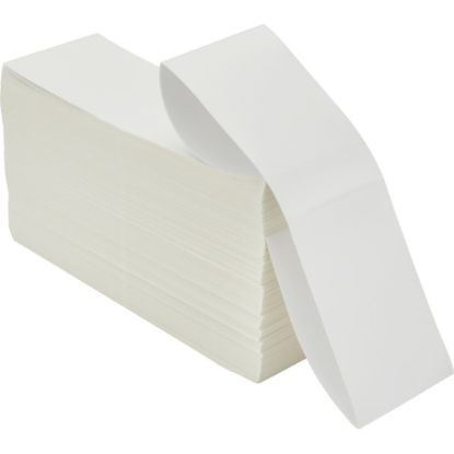 Picture of Zebra Z-Perform 1000D Thermal Label - 4in Width x 6in Length - Permanent Adhesive - Direct Thermal - White - Paper, Acrylic - 2000 / Roll - 2 / Pack - Perforated, Fanfold