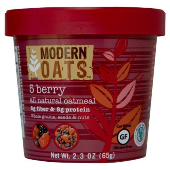 Picture of Modern Oats Oatmeal Cups, 5-Berry, 2.6 Oz, Pack Of 12