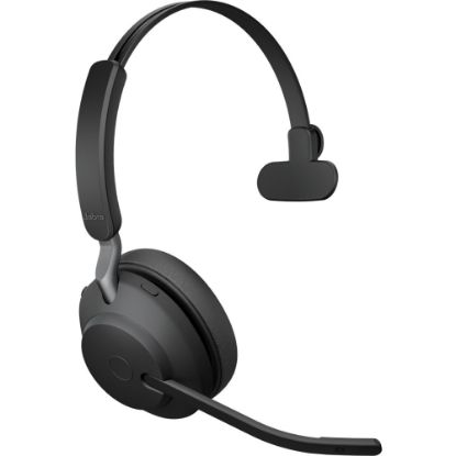 Picture of Jabra Evolve2 65 Headset - Mono - USB Type C - Wireless - Bluetooth - Over-the-head - Monaural - Supra-aural - Black