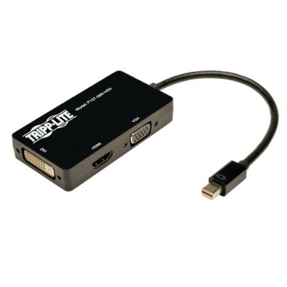 Picture of Tripp Lite 6in Mini DisplayPort to VGA / DVI / HDMI Adapter Converter mDP 6in