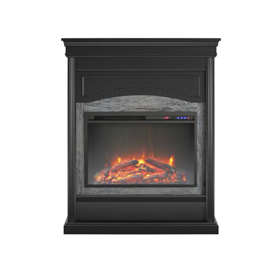 Picture of Ameriwood Home Lamont Electric Fireplace, 44-3/4inH x 40-1/2inW x 12-1/2inD, Black