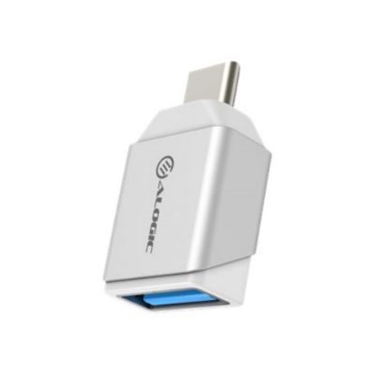 Picture of Alogic Ultra Mini USB-C to USB-A Adapter -Silver - 1 Pack - 1 x USB Type C USB 3.1 (Gen 1) USB Male - 1 x USB Type A USB 3.1 (Gen 1) USB Female - Silver