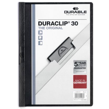 Picture of Durable Duraclip 30 Report Covers, 8 1/2in x 11in, Black