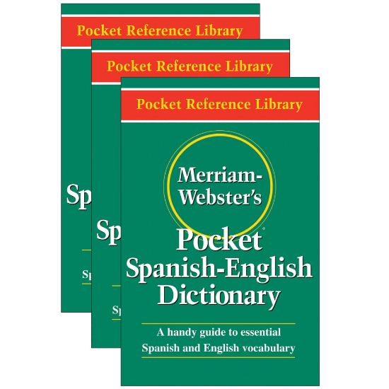 Picture of Merriam-Webster Pocket Spanish-English Paperback Dictionaries, Pack Of 3 Dictionaries