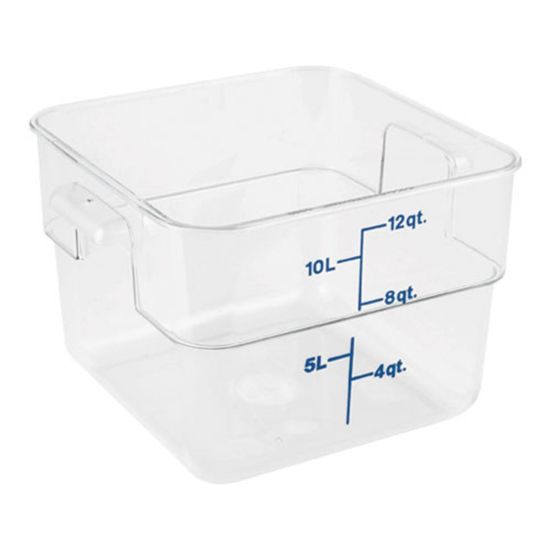 Picture of Cambro Food Storage Container, 8 3/8inH x 12 7/16inW x 11 1/4inD, 12 Qt, Clear