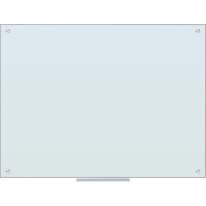 Picture of U Brands Glass Non-Magnetic Dry-Erase Board, 48in X 36in, White Frosted Surface, Frameless, Actual Size 47in X 35in (121U00-01)