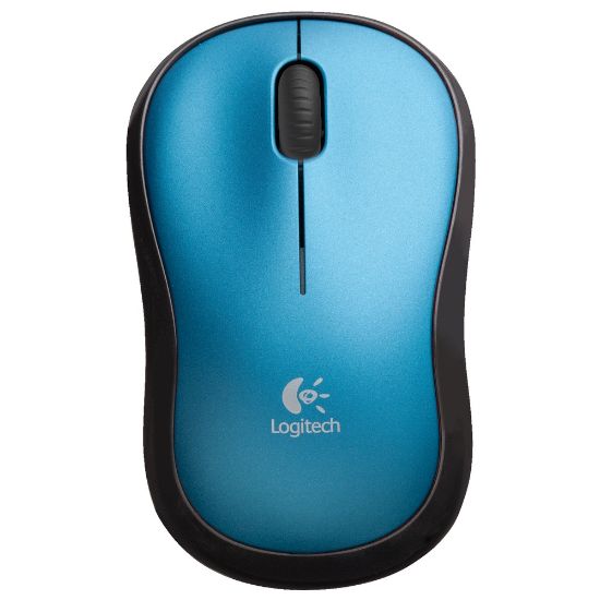 Picture of Logitech M185 Wireless Mouse, Blue, 910-003636