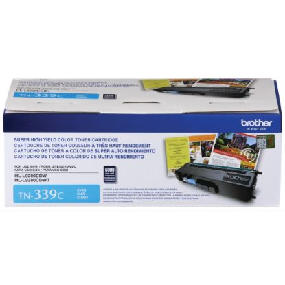 Picture of Brother TN-339 Cyan High Yield Toner Cartridge, TN-339C