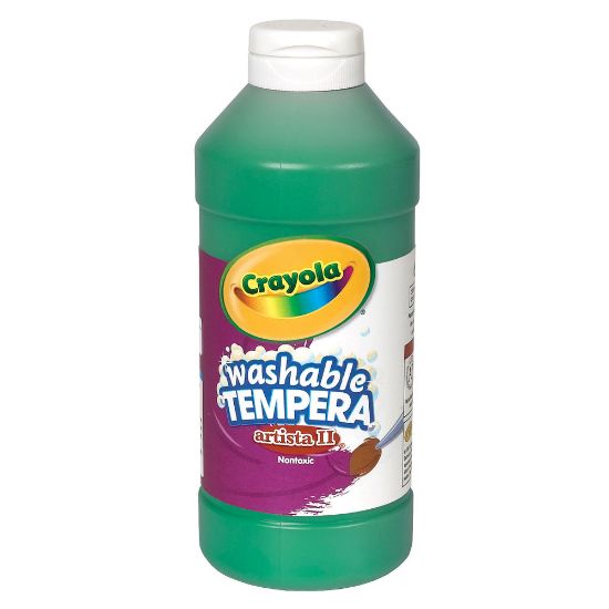 Picture of Crayola Artista II Tempera Paint, 16 Oz, Green