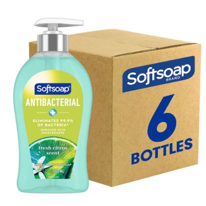 Picture of Softsoap Antibacterial Soap, Fresh Citrus Scent, 11.3 Oz., Pack Of 6 Pump Bottles