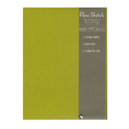 Picture of Global Art Flexi-Sketch Sketchbooks, 12in x 9in, Portrait, 240 Pages (120 Sheets), Fern, Pack Of 2