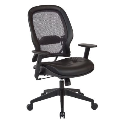 Picture of Office Star Bonded Leather High-Back Executive Chair, Black