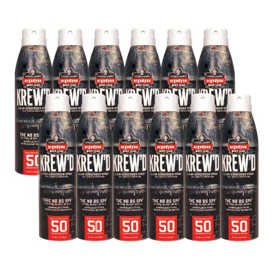 Picture of Ergodyne KREW-d 6353 SPF 50 Sunscreen Sprays, 5.5 Oz, Case Of 12 Sprays