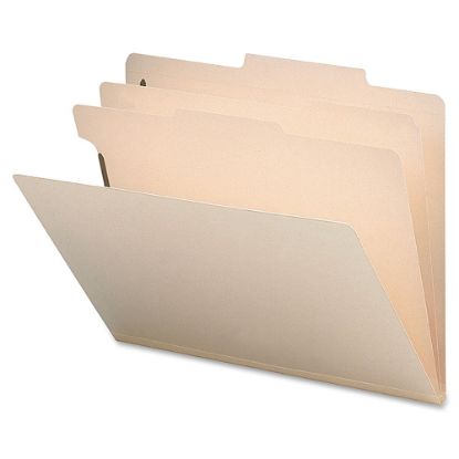 Picture of Sparco Classification Folders, Letter Size, 2 Dividers, Manila, Box Of 10