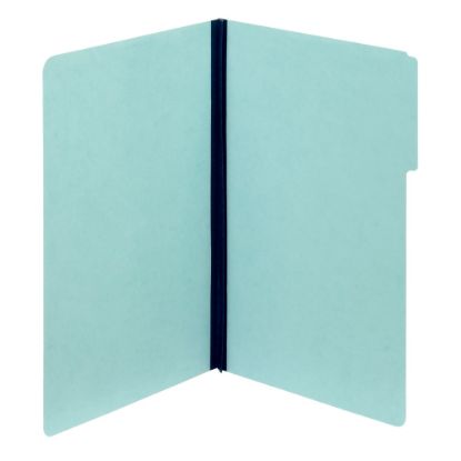 Picture of Nature Saver Pressboard Fastener Folders, Legal Size, 100% Recycled, Light Blue, Box Of 25