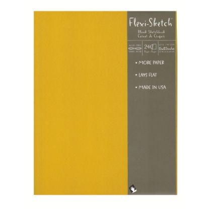 Picture of Global Art Flexi-Sketch Sketchbooks, 11in x 8 1/2in, Portrait, 240 Pages (120 Sheets), Butternut, Pack Of 3