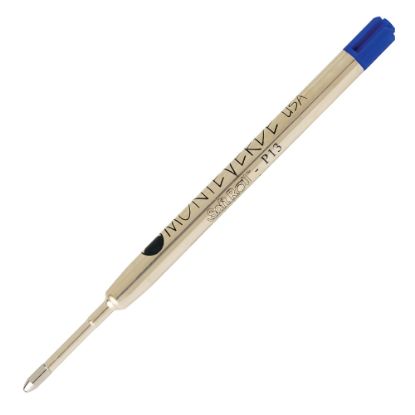 Picture of Monteverde Soft Roll Parker Style Ballpoint Refills, Medium Point, 0.7 mm, Blue/Black, Pack Of 6