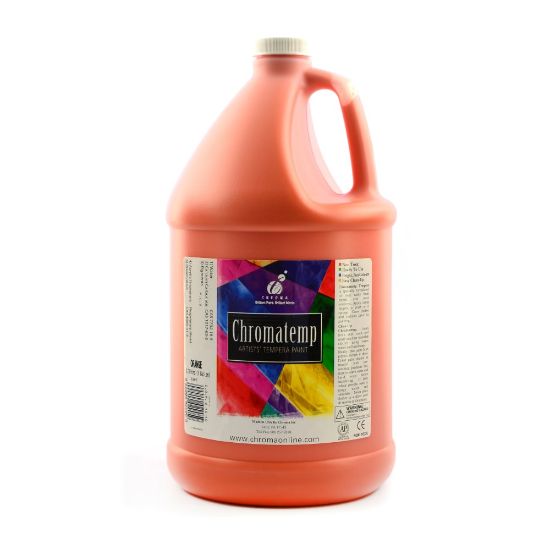 Picture of Chroma ChromaTemp Artists Tempera Paint, 1 Gallon, Orange