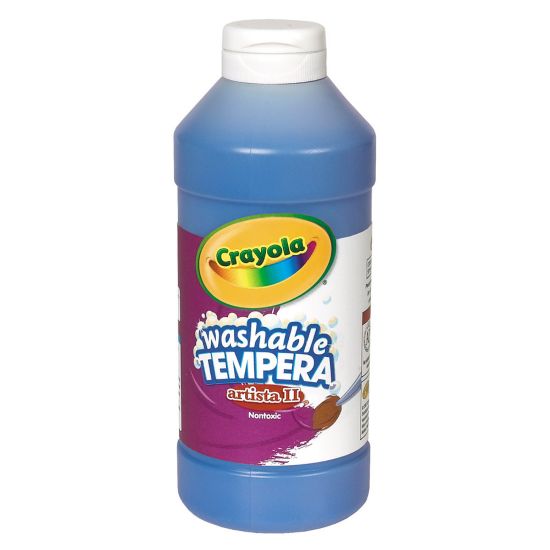 Picture of Crayola Artista II Tempera Paint, 16 Oz, Ultra Blue