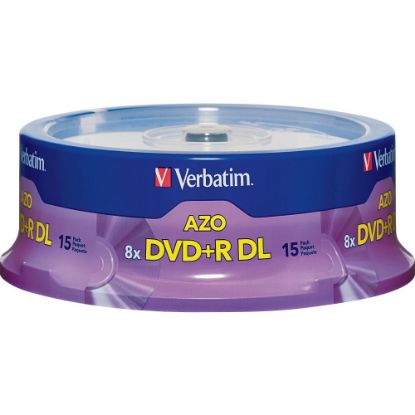 Picture of Verbatim DVD+R Double-Layer Disc Spindle, Pack Of 15