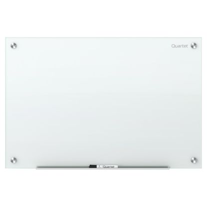 Picture of Quartet Infinity Unframed Glass Non-Magnetic Dry-Erase Whiteboard, 72in x 48in, White