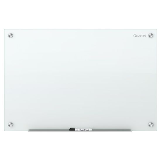 Picture of Quartet Infinity Unframed Glass Non-Magnetic Dry-Erase Whiteboard, 72in x 48in, White