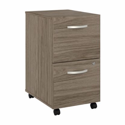 Picture of Bush Business Furniture Studio C 21inD Vertical 2-Drawer Mobile File Cabinet, Modern Hickory, Delivery