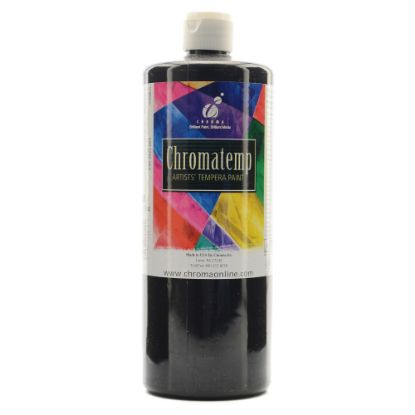 Picture of Chroma ChromaTemp Artists Tempera Paint, 32 Oz, Black