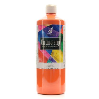 Picture of Chroma ChromaTemp Artists Tempera Paint, 32 Oz, Orange