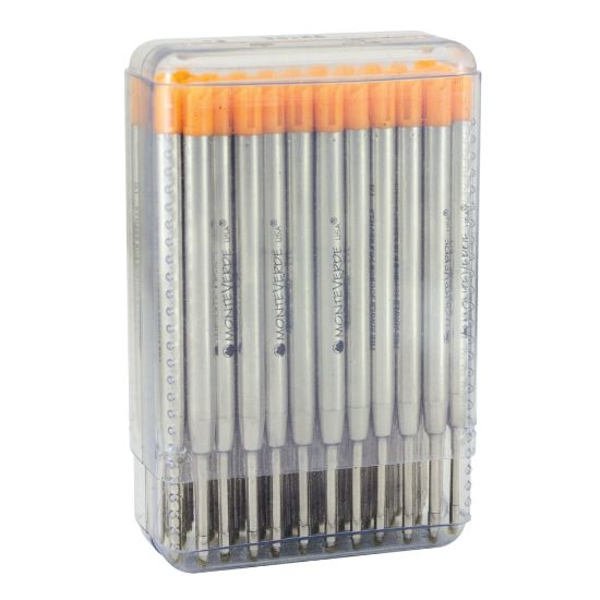 Picture of Monteverde Soft Roll Parker Style Ballpoint Refills, Medium Point, 0.7 mm, Orange, Pack Of 50