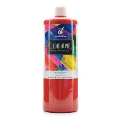 Picture of Chroma ChromaTemp Artists Tempera Paint, 32 Oz, Red