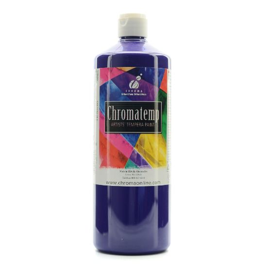 Picture of Chroma ChromaTemp Artists Tempera Paint, 32 Oz, Violet