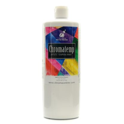 Picture of Chroma ChromaTemp Artists Tempera Paint, 32 Oz, White