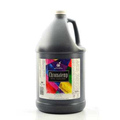 Picture of Chroma ChromaTemp Artists Tempera Paint, 1 Gallon, Black