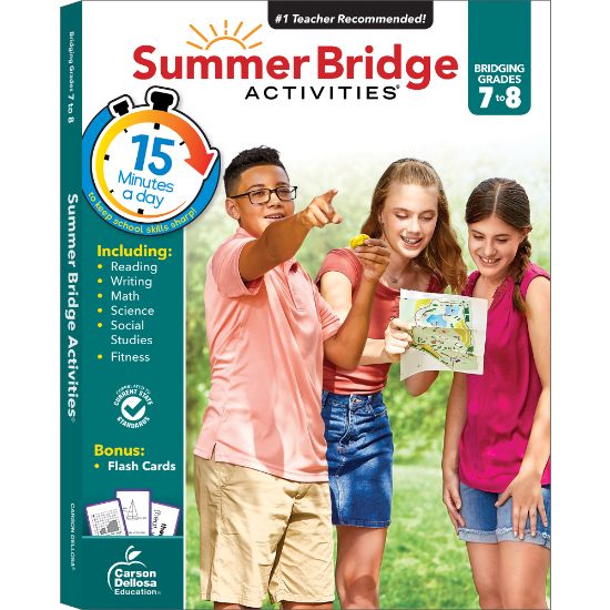 Picture of Carson-Dellosa Summer Bridge Activities Workbook, 3rd Edition, Grades 7-8