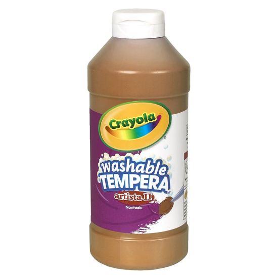 Picture of Crayola Artista II Tempera Paint, 16 Oz, Brown