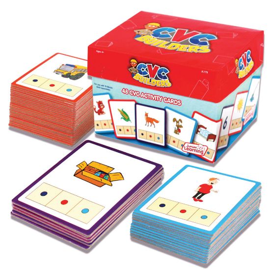 Picture of Junior Learning CVC Builders Activity Cards, Grades K-1, Set Of 48 Cards