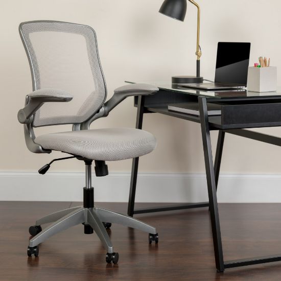 Picture of Flash Furniture Ergonomic Mesh Mid-Back Task Chair, Gray