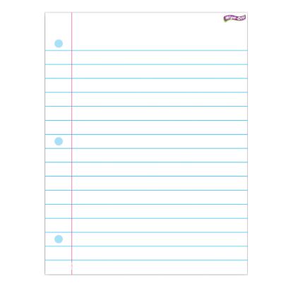 Picture of TREND Notebook Paper Wipe-Off Chart, 17in x 22in, Pack Of 6