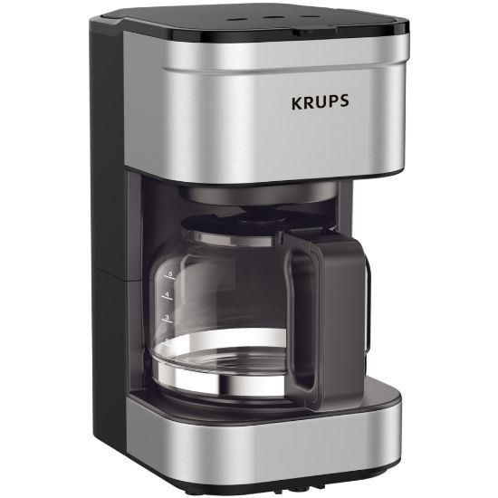 Picture of Krups FCM Simply Brew 5-Cup Drip Coffee Maker, Silver