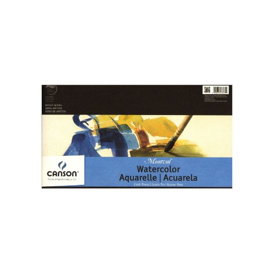 Picture of Canson Montval Watercolor Paper, 10in x 15in, 12 Sheets, Pack Of 2