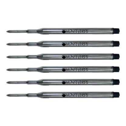 Picture of Monteverde Ballpoint Refills For Sheaffer Ballpoint Pens, Medium Point, 0.7 mm, Brown, Pack Of 6 Refills