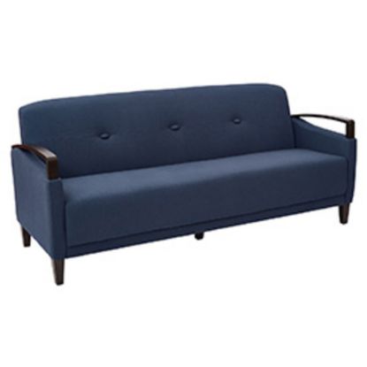 Picture of Ave Six Main Street Sofa, Indigo/Dark Espresso