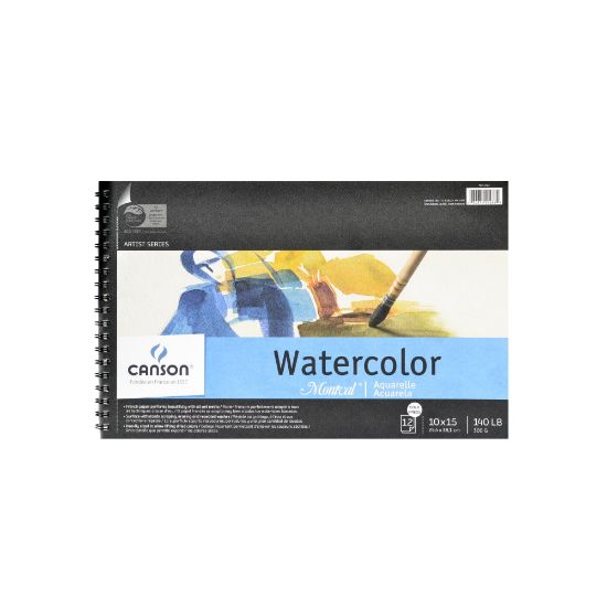 Picture of Canson Montval Watercolor Paper, 10in x 15in, 12 Sheets