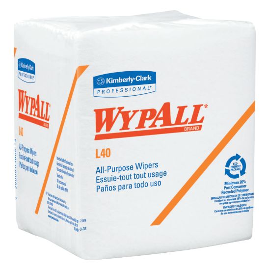 Picture of WypAll L40 - Cleaning wipes - 56 sheets - white - pack of 18 - for P/N: 09107