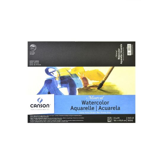 Picture of Canson Montval Watercolor Paper, 15in x 20in, 12 Sheets