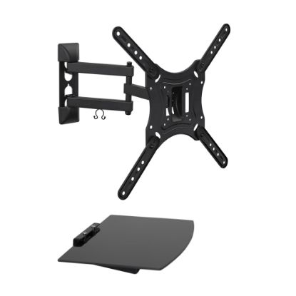 Picture of Mount-It! MI-894 TV Mount With AV Shelf, Black