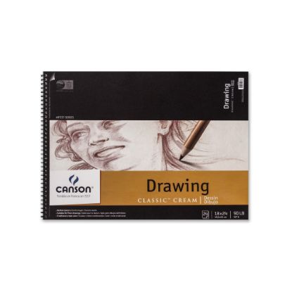 Picture of Canson Classic Cream Drawing Pad, 18in x 24in, 24 Sheets